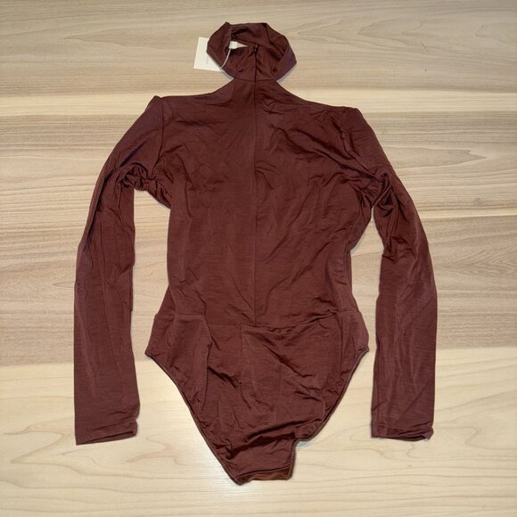 NWT Undress Code Drunk in Love Brown Long Sleeve Bodysuit Women's Small S - Picture 9 of 9